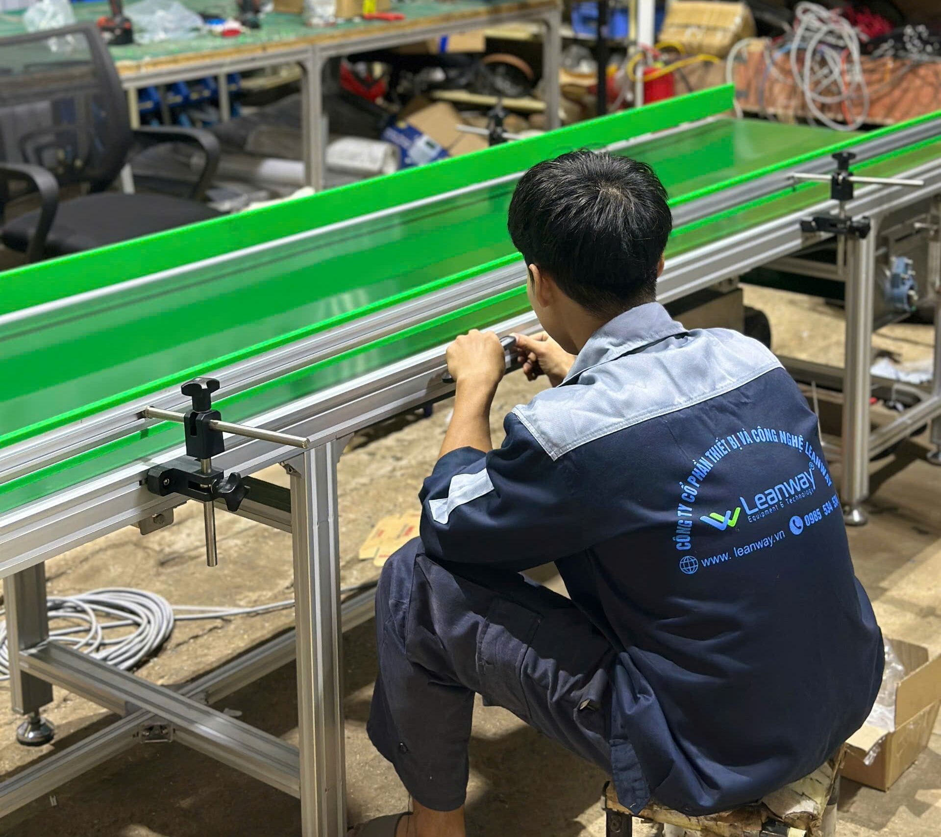 Khung băng tải làm từ nhôm định hình